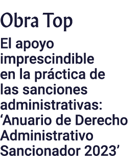 Obra Top El apoyo imprescindible en la práctica de las sanciones administrativas:  Anuario de Derecho Administrativo    