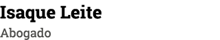 Isaque Leite Abogado