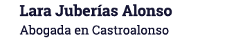 Lara Juberías Alonso Abogada en Castroalonso