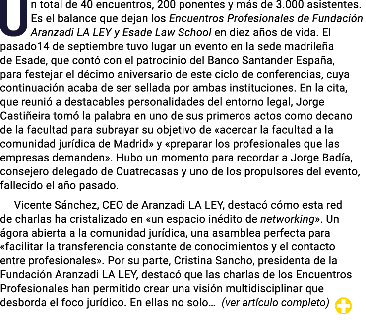 Un total de 40 encuentros, 200 ponentes y más de 3 000 asistentes  Es el balance que dejan los Encuentros Profesional   