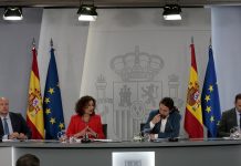 El Plan de choque para aliviar la carga de litigios afectará a 315 juzgados Rueda de prensa posterior al Consejo de Ministros. Comparecen la ministra de Hacienda y portavoz del Gobierno, María Jesús Montero; el vicepresidente y ministro de Derechos Sociales y Agenda 2030, Pablo Iglesias; el ministro de Justicia, Juan Carlos Campo, y el ministro de Transportes, Movilidad y Agenda Urbana, José Luis Ábalos