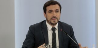 El Ministro de Consumo ha comparecido en el Congreso para informar sobre el etiquetado nutricional NutriScore El ministro de Consumo, Alberto Garzón, durante su intervención en la rueda de prensa posterior al Consejo de Ministros.
