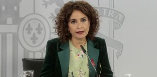 El Gobierno aprueba la creación de 33 nuevas unidades judiciales para responder a la pandemia La ministra de Hacienda y portavoz del Gobierno, María Jesús Montero, comparece ante los medios de comunicación, en la rueda de prensa posterior al Consejo de Ministros.