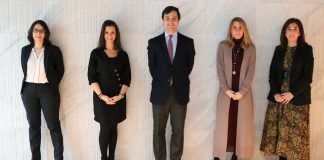 Pérez-Llorca nombra cinco nuevos socios De izquierda a derecha: Laura Ruiz, Natalia Olmos, Jaime de Blas, Mónica de San Román, Ana Cremades.