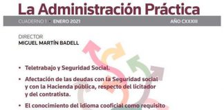 ‘La Administración Práctica’ aborda en su nuevo número el teletrabajo, las deudas a la SS y los contratos en el sector público
