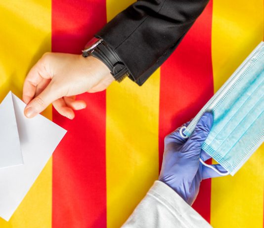 Medidas de seguridad frente a la COVID-19 en las elecciones de Cataluña