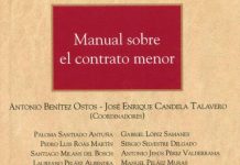 El abogado Antonio Benítez Ostos y el Habilitado Nacional José Enrique Candela Talavero coordinan el ‘Manual sobre el Contrato Menor’ (Thomson Reuters)