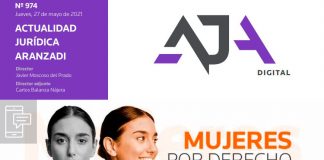Las juristas asumen todo el protagonismo en la edición de mayo de Actualidad Jurídica Aranzadi AJA 974