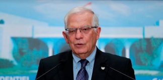 El jefe de la política exterior de la UE insta al gobierno afgano a trabajar con los talibanes El jefe de política exterior de la Unión Europea, Josep Borrell, habla en el palacio presidencial en Baabda, Líbano, el 19 de junio de 2021. Dalati Nohra/Folleto vía REUTERS