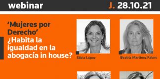28 de octubre: Webinar ‘Mujeres por Derecho’: ¿Habita la igualdad en la abogacía in house?