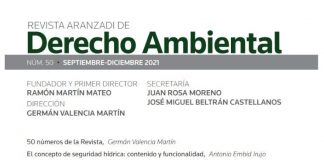 Revista Aranzadi de Derecho Ambiental septiembre-diciembre 2021 (núm. 50)