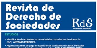 ¿De qué trata el número 63 de la Revista de Derecho de Sociedades?