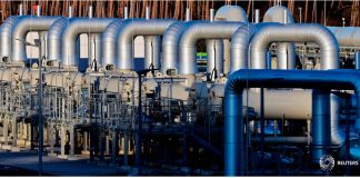 La crisis energética de Europa envía ondas de choque a través del corazón industrial de Alemania Las tuberías en las instalaciones de aterrizaje del gasoducto 'Nord Stream 2' se muestran en Lubmin, Alemania, el 7 de marzo de 2022. REUTERS/Hannibal Hanschke