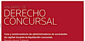 Ya se ha publicado el número 56 del Anuario de Derecho Concursal, de Thomson Reuters Aranzadi