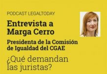 Podcast entrevista a Marga Cerro, presidenta de la Comisión de Igualdad del Consejo General de la Abogacía Española