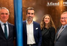 Atland Abogados y MDC Abogados sellan una alianza estratégica para consolidar su crecimiento y expansión Manuel de Cárdenas (MDC), Juan Jiménez (Atland), Mamen Yus (Atland) y Juan Molins (MDC).