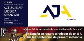 En España se recurre alrededor de un 8 % de las sentencias de primera instancia