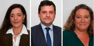 El decano de Reus y las decanas de Lorca y Soria, nuevos consejeros de la Abogacía Española Carmen Fernández, Sergi Guillén y Elisa Campoy