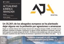 Un 35,36% de los abogados europeos se ha planteado dejar alguna vez la profesión por agresiones o amenazas
