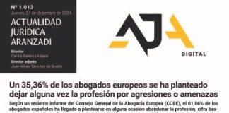 Un 35,36% de los abogados europeos se ha planteado dejar alguna vez la profesión por agresiones o amenazas
