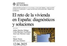Tertulia jurídica: «El reto de la vivienda en España. Diagnóstico y soluciones»
