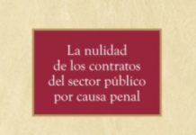 El 16 de marzo se presentará la obra ‘La nulidad de contratos del sector público por causa penal’