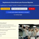 El Gobierno lanza un portal web específico para la regularización extraordinaria donde se irá actualizando la información y ya se puede solicitar cita previa