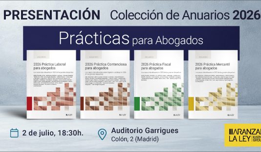 La presentación de las Prácticas para Abogados 2026 reunirá a destacados juristas en un acto de homenaje a Salvador del Rey Guanter