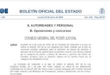 El BOE publica la mayor convocatoria de plazas de jueces y fiscales de la historia