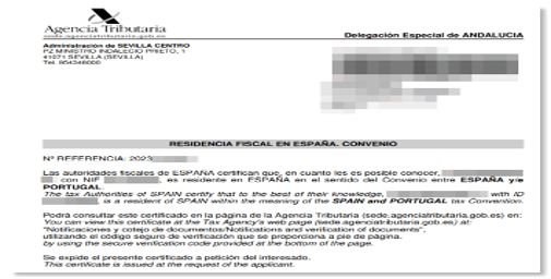 La presunción de validez de los certificados de residencia fiscal extranjeros