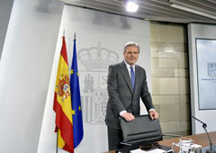 El ministro de Educación, Cultura y Deporte y portavoz del Gobierno, Íñigo Méndez de Vigo, durante la rueda de prensa posterior al Consejo de Ministros.