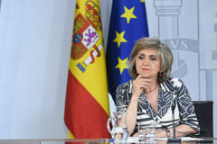 Subvenciones de la Agencia Española de Cooperación Internacional para el Desarrollo La ministra de Sanidad, Consumo y Bienestar Social en funciones, María Luisa Carcedo durante su intervención en la rueda de prensa posterior al Consejo de Ministros