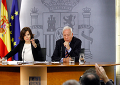 Soraya Sáez de Santamaría y José Manuel García-Margallo