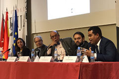 Puesta de largo de `Diseño, creación y administración de un despacho de abogados´ De izda a dcha, Ana Quintana, Antonio Garrigues, Juan Cayón, Carlos García-León y Luis A. García Segura.