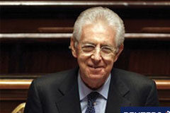 Monti advierte de que Italia afronta una emergencia grave En la imagen del 17 de noviembre se puede ver a Monti durante su intervención ante el Senado en Roma