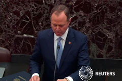 Juicio político contra Trump se inicia en Senado de EEUU con revés para el mandatario Adam Schiff