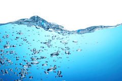 La nueva base central del agua Agua con burbujas