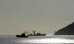 el Alakrana se aproxima a Puerto Victoria, en las islas Seychelles, el 20 de noviembre de 2009.