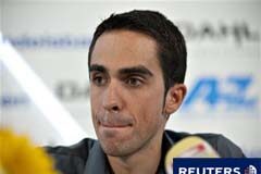 Contador es suspendido por un «resultado analítico adverso» Contador ofrece una rueda de prensa en la localidad danesa de Herning el 13 de agosto de 2010.
