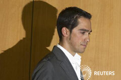 ENTREVISTA-Contador es un tramposo, dice el presidente de la AMA ontador llega a Pinto, cerca de Madrid, el 7 de febrero de 2012