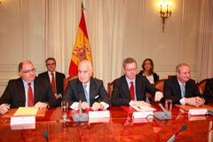 Alberto Ruiz-Gallardón ofrece a los jueces “colaboración, respeto e independencia” Alberto Ruiz Gallardón en la sede del CGPJ