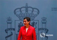 La nueva ministra española de Exteriores, Arancha González, en Madrid, España, el 13 de enero de 2020.
