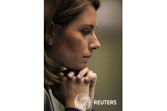 Arantza Quiroga dimite como presidenta del PP vasco Quiroga en el parlamento vasco, en Vitoria, 5 mayo 2009
