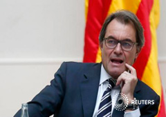 El presidente catalán, Artur Mas, en Barcelona el 7 de noviembre de 2014