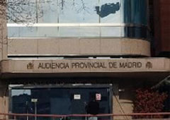 Entrada a la Audiencia Provincial de Madrid