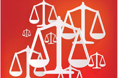 El número de asuntos ingresados en los órganos judiciales cae un 29,9 % en el segundo trimestre Varias balanzas