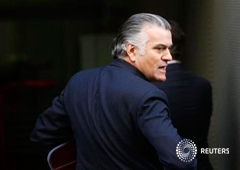 Bárcenas al entrar en la Audiencia Nacional de Madrid para una comparecencia el 25 de febrero