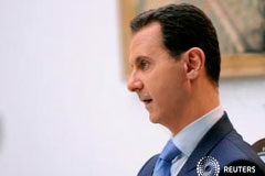 El G7 busca apoyos para aislar a Asad En la imagen cedida por la agencia SANA, Asad en una entrevista con el diario croata Vecernji List en Damasco