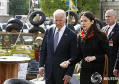 EEUU apoya a Ucrania y advierte a Rusia con la visita de Biden