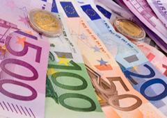 Billetes y monedas de euro+